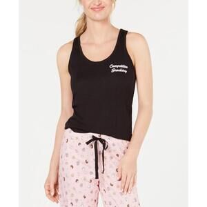 Jenni Womens Sleep Keyhole Back Tank Top Size L